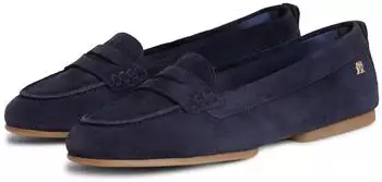 Tommy Hilfiger TH FLEX SUEDE LOAFER BALLERINA dunkelblau