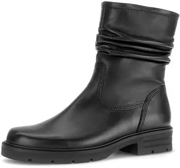 Gabor Mid Cut 8052 Width F Zip Smooth Leather schwarz