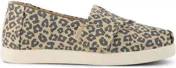 TOMS Shoes Alpargata Classic oatmeal small leopard spots