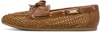 Tamaris Lace-up Moccasins cognac struct./braun