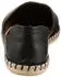 VERBENAS Carmen Espadrille Slipper Flat with Welt Seam schwarz