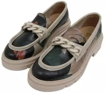 DOGO Cindy Loafer Petals Handcrafted grau/multicolor