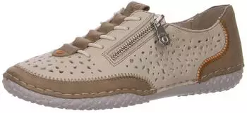 Rieker Slip-on with Perforation and Zip (43665) beige