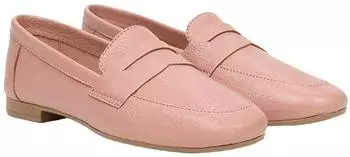 Desa Women's Leather Loafer with Round Toe pink