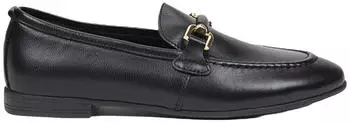 Desa Women's Suede Loafer with Metal Details schwarz