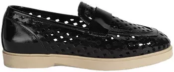 Desa Women's Leather Ballet Flats schwarz
