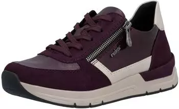 Rieker Low Shoes Sneaker brombeer/wine/lehm