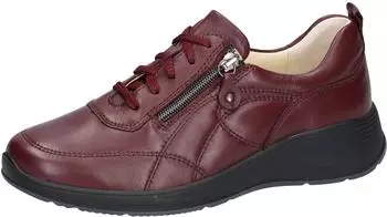 Waldl&auml;ufer Kalea Lace-Up Shoe with Side Zippers, K-Width chocolate