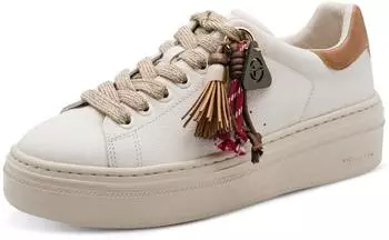 Tamaris Lace-up Boots ivory comb