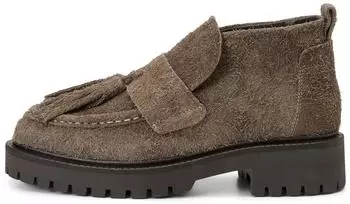 Marc O'Polo Loafer in Oiled Suede dark taupe