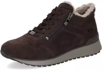Caprice Lace-up Boots dark brown suede