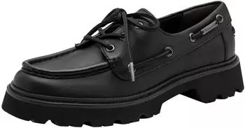 Tamaris Low Shoe Leather 1-23752 - Lacing, TOUCH-IT Footbed, Flat Sole schwarz