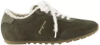 Paul Green Lace-up shoes 5551-004 in suede leather gr&uuml;n