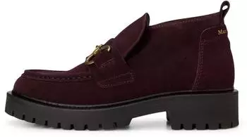 Marc O'Polo Loafer with Robust Profile Outsole schwarz cherry/dunkelila/gold