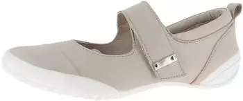 Andrea Conti Strap Ballet Flats Genuine Leather silbergrau