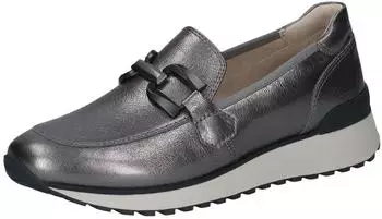 Caprice Slipper Leather 9-24700 Breathable silber