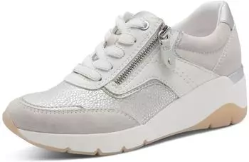 Jana Shoes Lace-Up wei&szlig;/silber