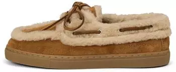 Marc O'Polo Oiled Suede Boat Shoe pure camel