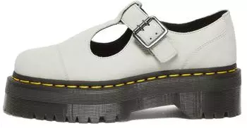 Dr. Martens Bethan Tumbled Nubuck Lace-Up Shoe creme/grün
