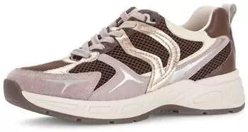 Gabor Sneaker low cacao/rouge comb.