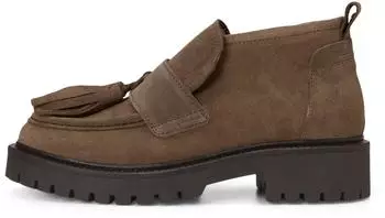 Marc O'Polo Oiled Suede Leather Loafer beige