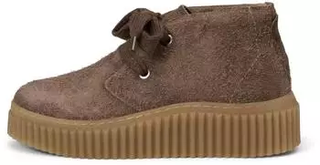 Marc O'Polo Slip-on Boots in Soft Suede Leather taupe
