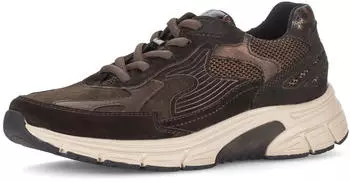 Gabor Wedge Sneaker Lace-Up braun kombiniert