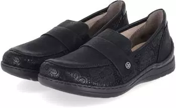 Rieker 48968 Loafer basaltgrau/schwarz