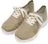 Ara SEATTLE Slip-On Sneaker Keilabsatz mit Strasssteinen H-Weite sand/silber