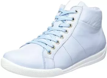 Andrea Conti Damen Schn&uuml;rschuhe pastellblau/wei&szlig;