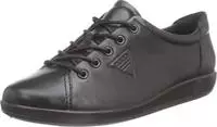Schn&uuml;rschuh ECCO "Ecco Soft 2.0", Damen, Gr. 36, schwarz, Leder, Schuhe