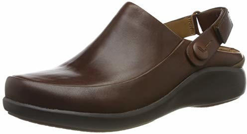 Clarks UnLoop2 Strap Slipper dark tan lea