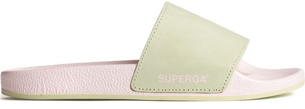 Superga Damen-Slipper 1908 Buttersoft Pool Sliders Green grün/rosa/pink (S11147W-A0K)