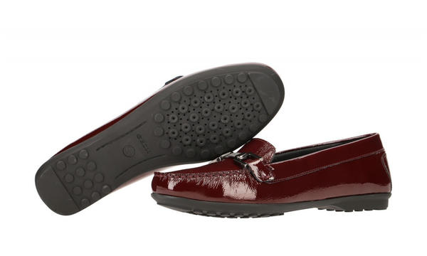 Geox Ladies Loafers Elidia elidia c red/silver (D942TC 00067C7005)