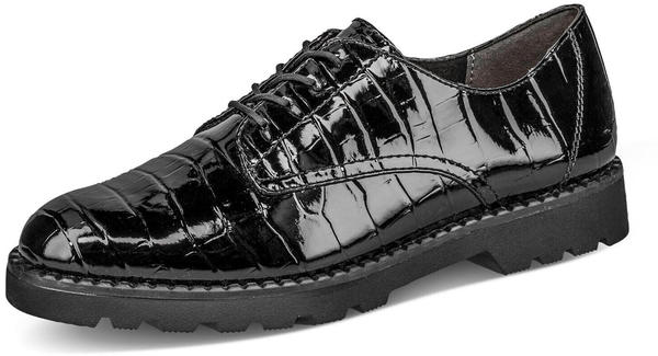 Tamaris Oxford Shoes (1-1-23605-27) black croco patent