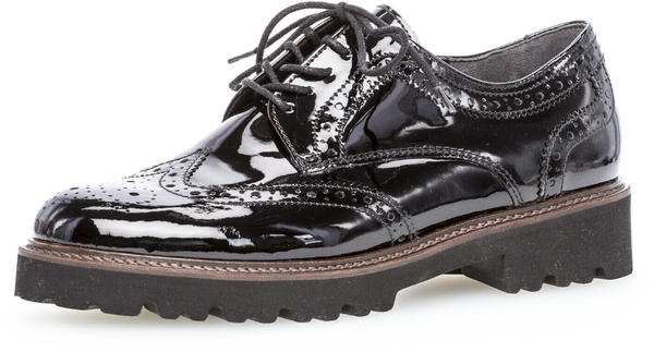 Gabor Classic Lace Up Shoes (05.244) black patent