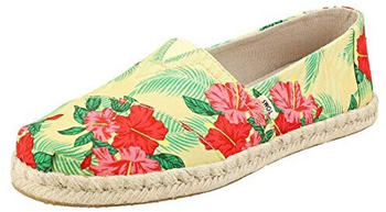 TOMS Shoes Alpargata Rope yellow hibiscus
