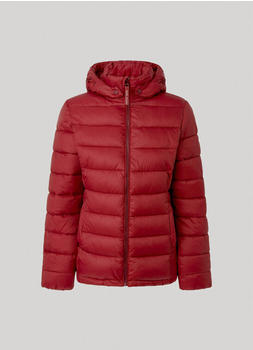 Pepe Jeans Maddie Short Puffer Jacket burgundy red