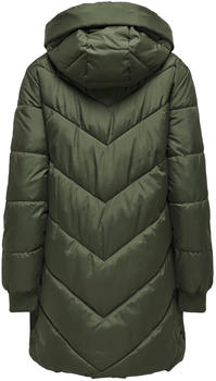 Jacqueline de Yong Jdyskylar Padded Hood Jacket Otw 2023 (15207784) forest night – Jacqueline de Yong Jdyskylar Padded Hood Jacket — verlässliche Winterbegleiterin