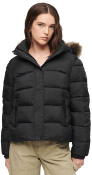 Superdry Faux Fur Puffer Jacket (W5011569A-12A) black