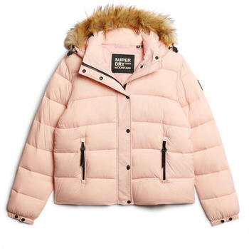 Superdry Faux Fur Puffer Jacket (W5011569A-EZ8) rosa