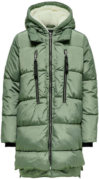 Only New Nora Long Puffer Coat (15304792) sea spray
