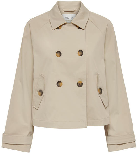 Only April Short Trenchcoat (15274982) oxford tan
