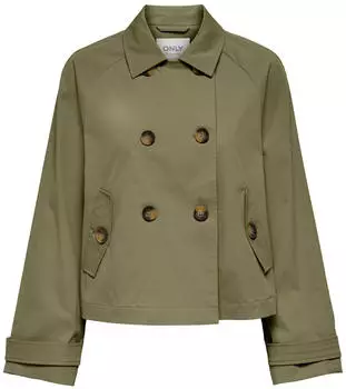 Only April Short Trenchcoat (15274982) aloe