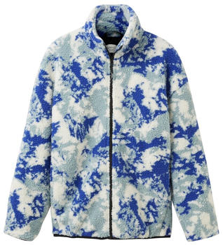 Tom Tailor Denim Relaxed Teddy-Jacke abstract mountain design (1039495)