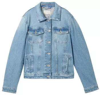 Tom Tailor Jeansjacke mit recycelter Baumwolle Light Stone Blue Denim (1041047)