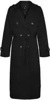 Vero Moda Trenchcoat "VMCHLOE LONG TRENCHCOAT GA NOOS" Zweireiher mit Bindeg&uuml;rtel,