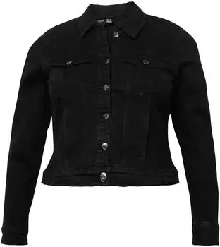 Vero Moda Curve Runa Slim Denim Jacket (10285010) black