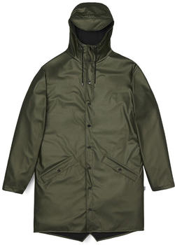 Rains Unisex Long Jacket (12020-65) evergreen