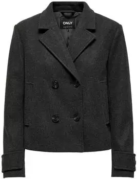 Only Onlfreja Mantel (15320983) dark grey melange